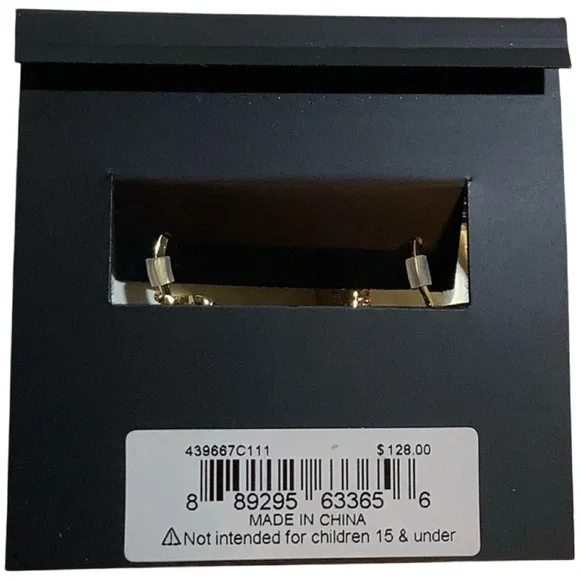 Kurt Geiger London NWT Pavé Gold Eagle Bohemian Hoop Huge Earrings (J128) - Picture 7 of 7